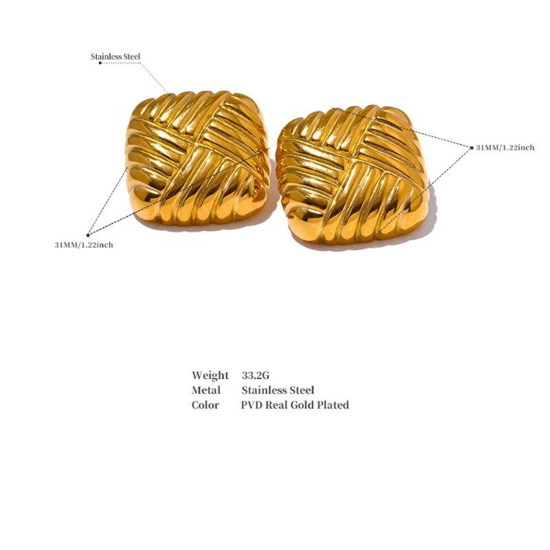 Square Stud Earrings