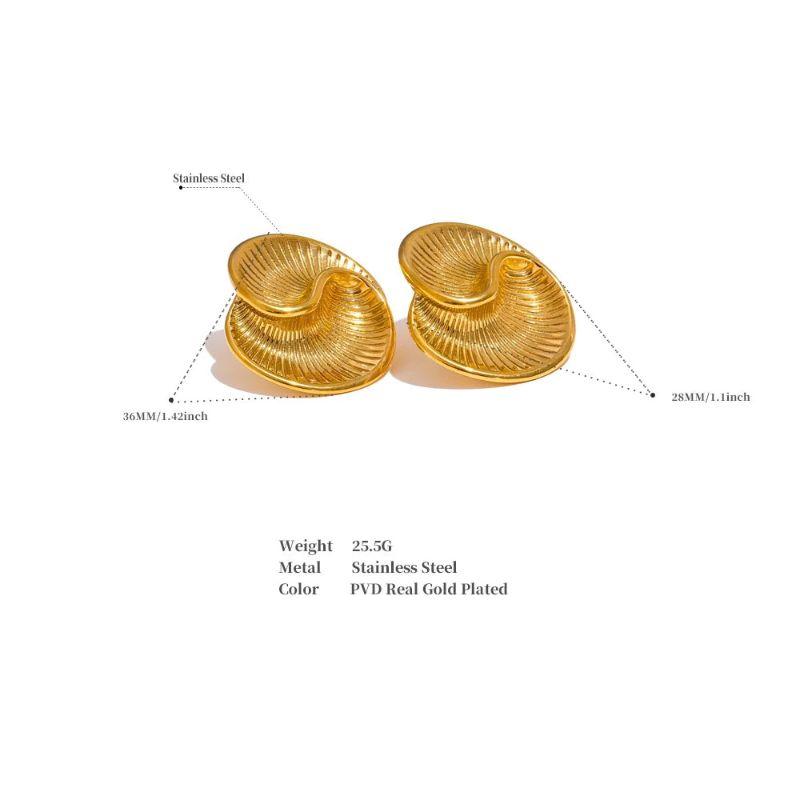 Spiral Stud Earrings