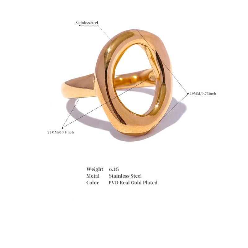 Gold Hollow Ring