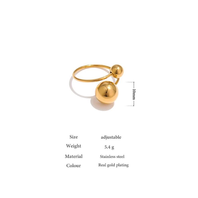 Adjustable Pebble Ring