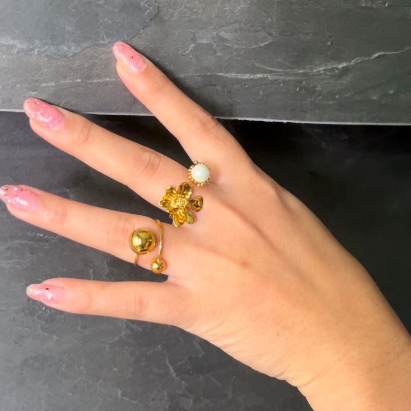 Chelle Ball Adjustable Statement Ring