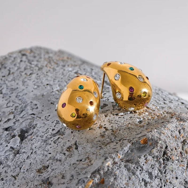 Teardrop Diamond Earrings