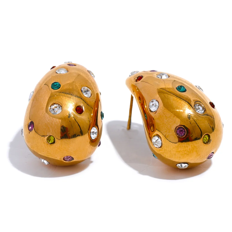 Teardrop Diamond Earrings