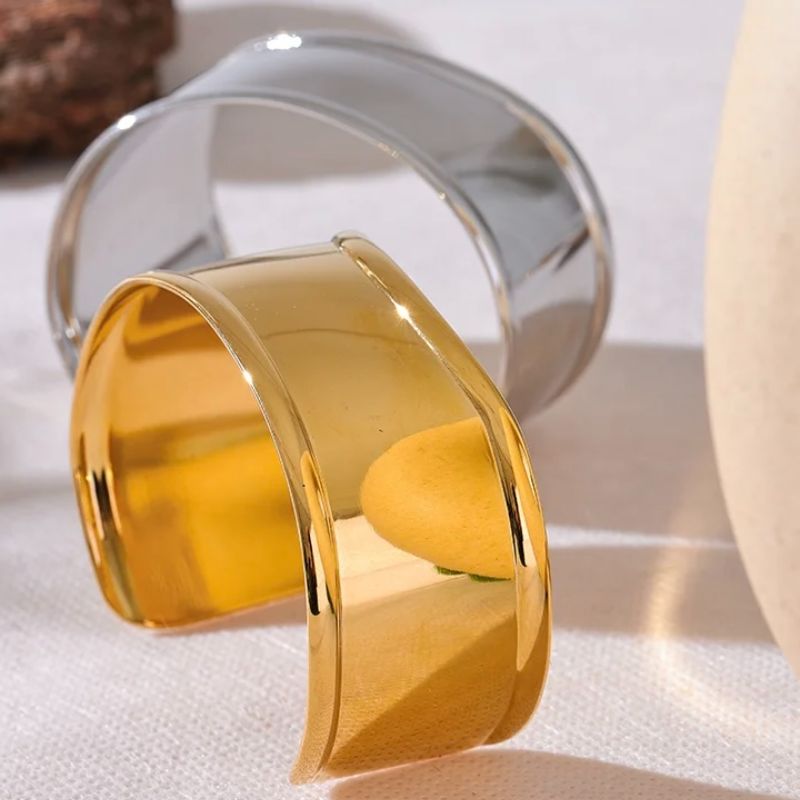 Wide Cuff Open Bracelet