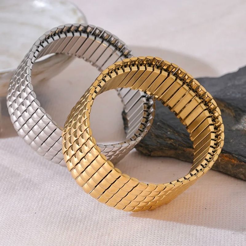 Textured Wide Bracelet