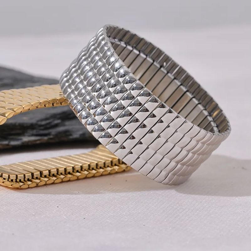 Textured Wide Bracelet