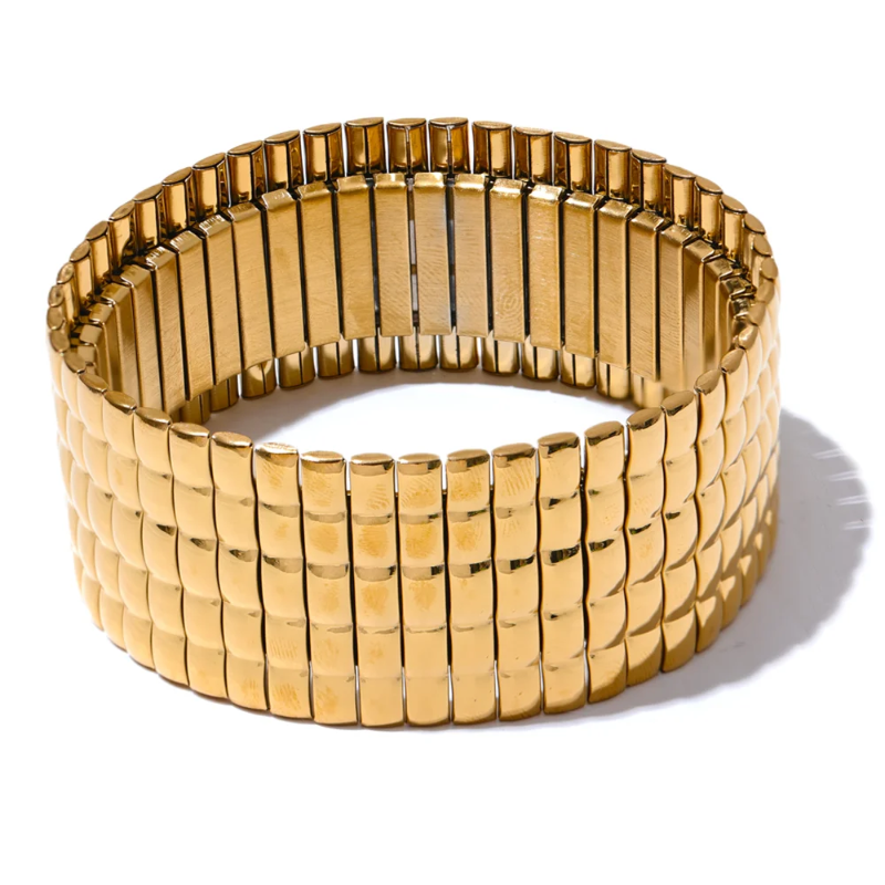 Textured Wide Bracelet