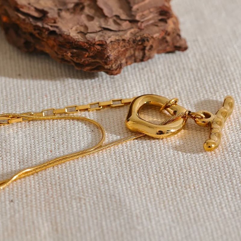 Double Layered Overlay Necklace
