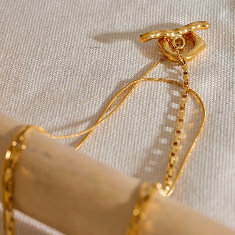 Double Layered Overlay Necklace