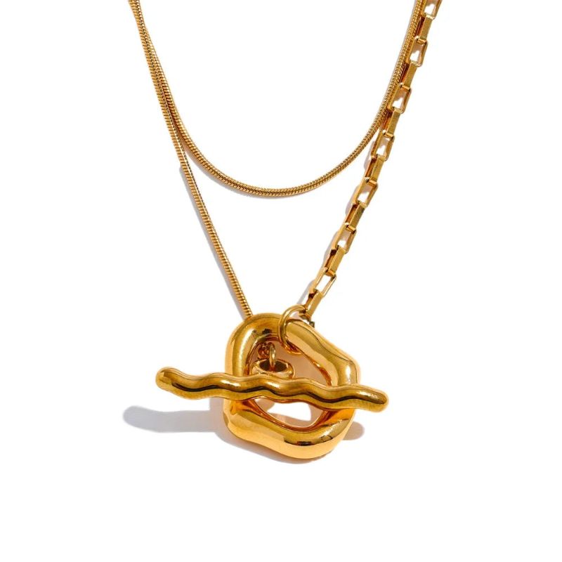 Double Layered Overlay Necklace