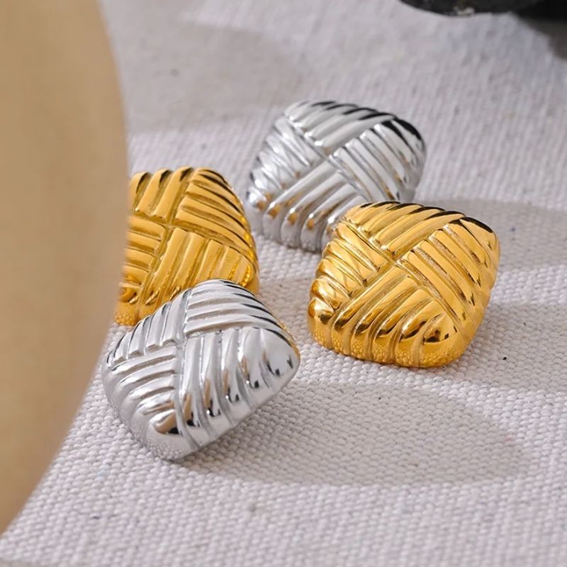 Square Stud Earrings