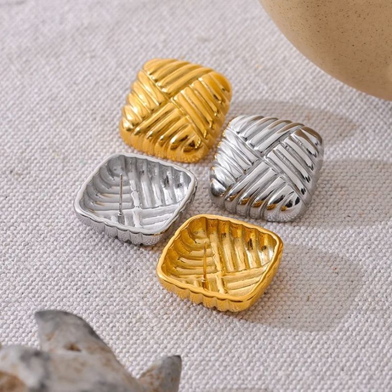 Square Stud Earrings