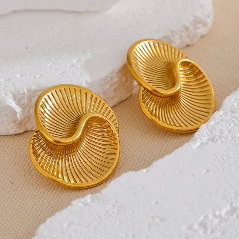Spiral Stud Earrings