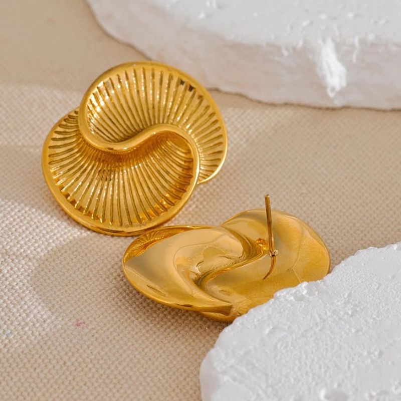 Spiral Stud Earrings