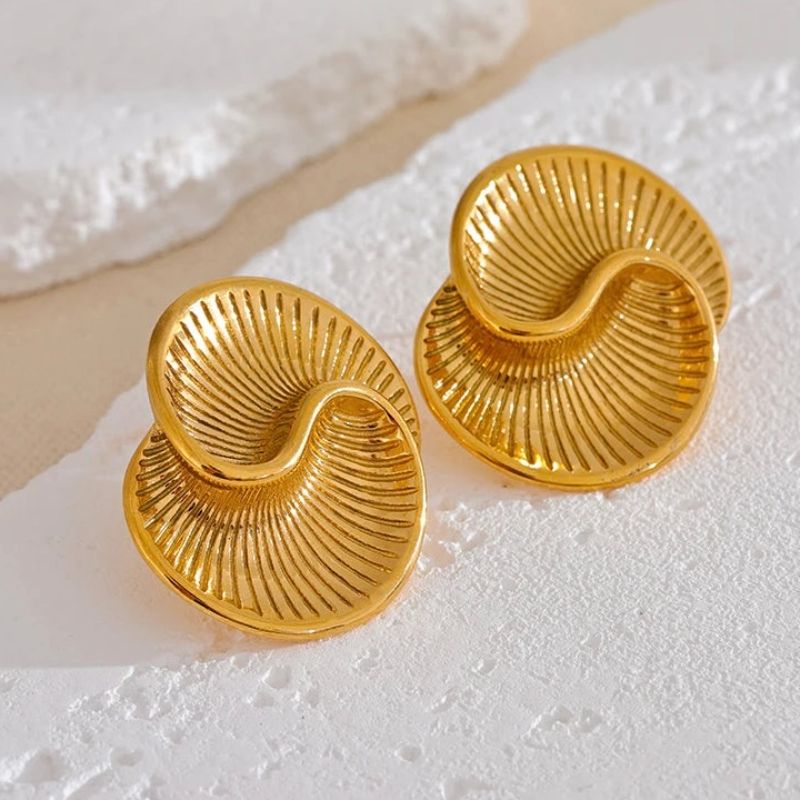 Spiral Stud Earrings