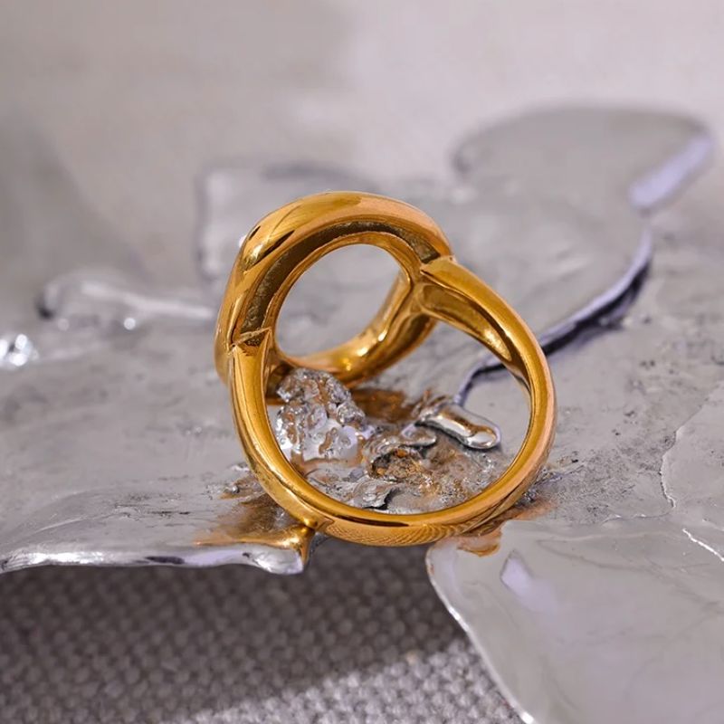 Gold Hollow Ring