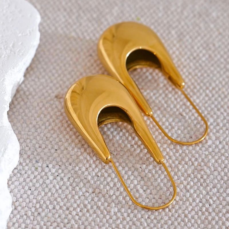 Drop Hoop Earrings