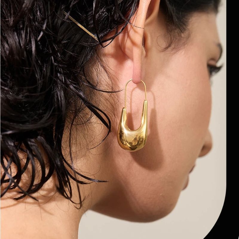 Drop Hoop Earrings