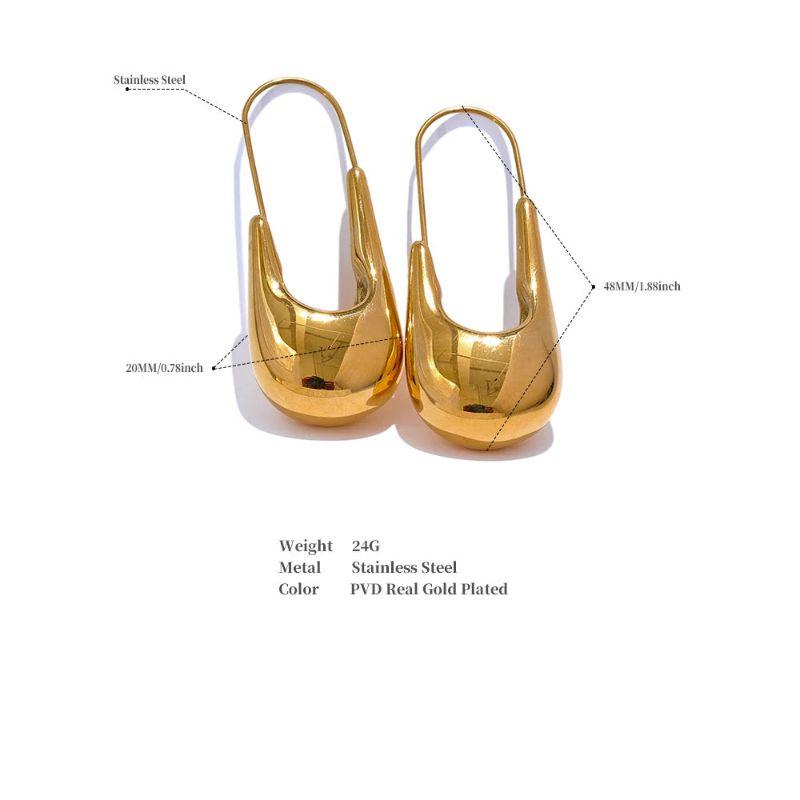 Drop Hoop Earrings
