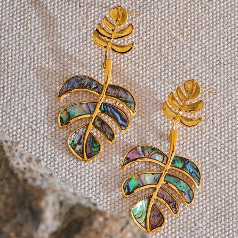 Leaf Drop Earrings