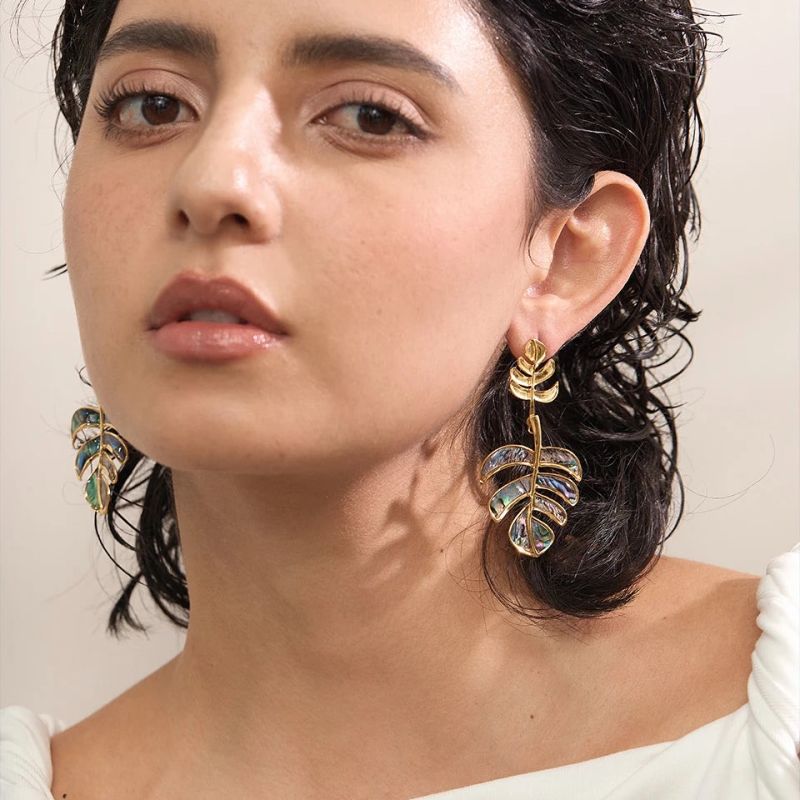Leaf Drop Earrings