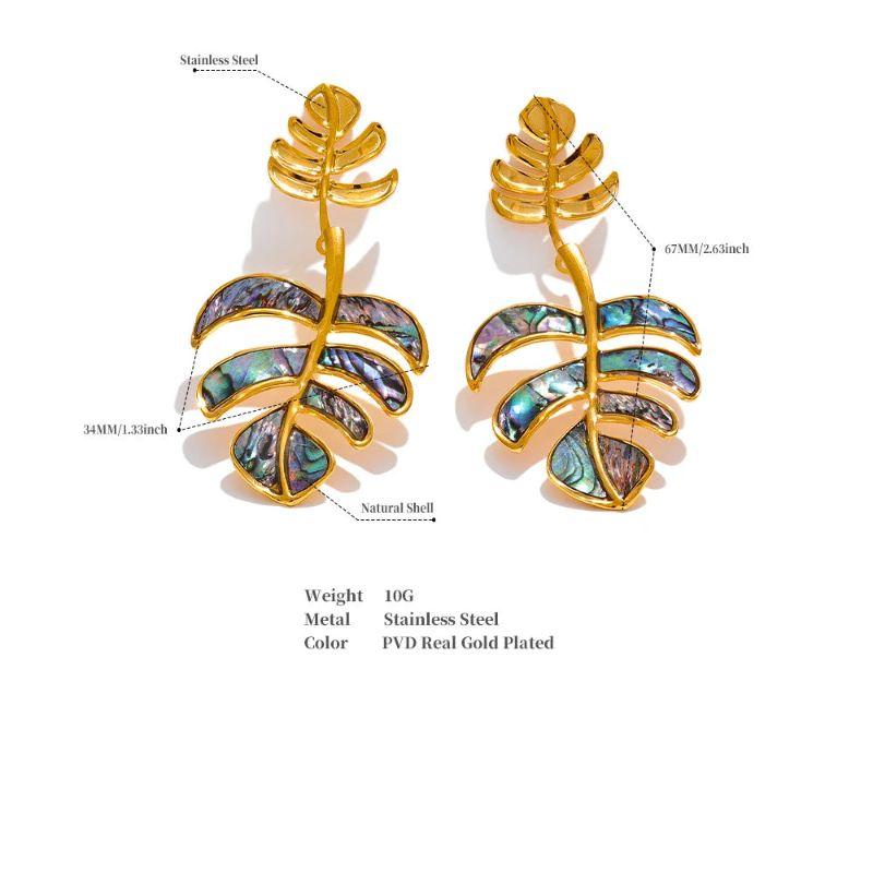 Leaf Drop Earrings