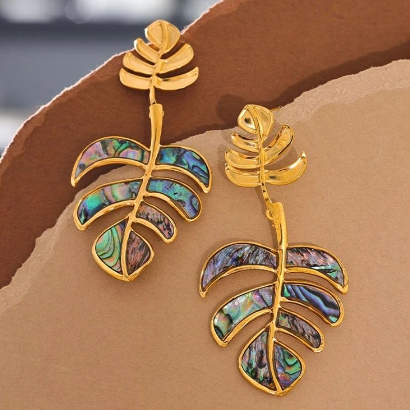 Leaf Drop Earrings