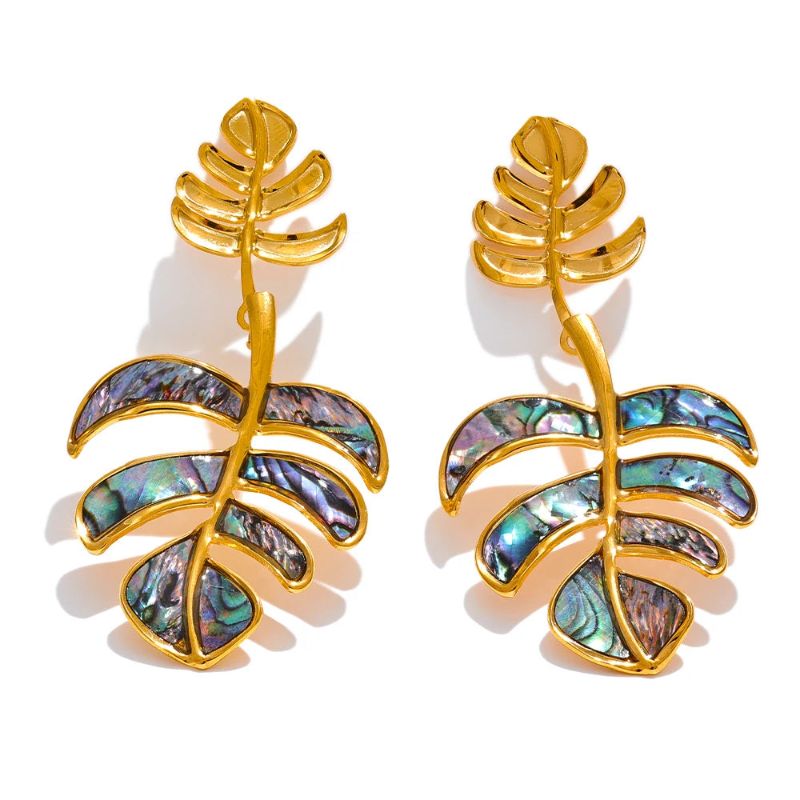 Leaf Drop Earrings
