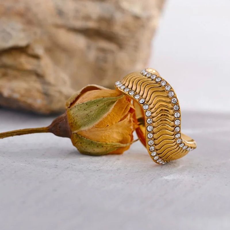Geometric Zirconia Ring