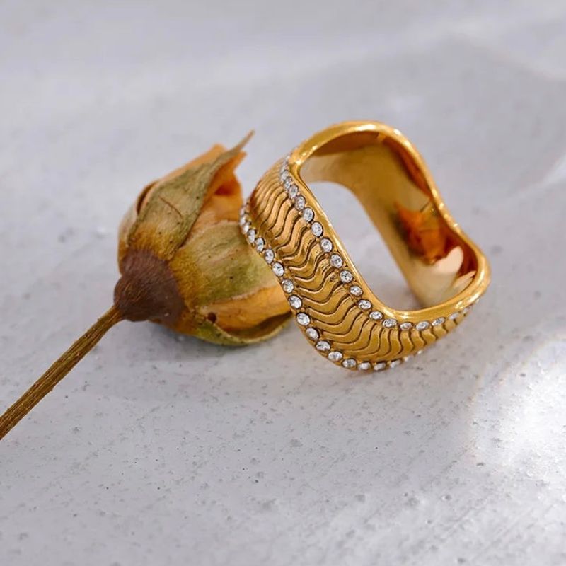 Geometric Zirconia Ring