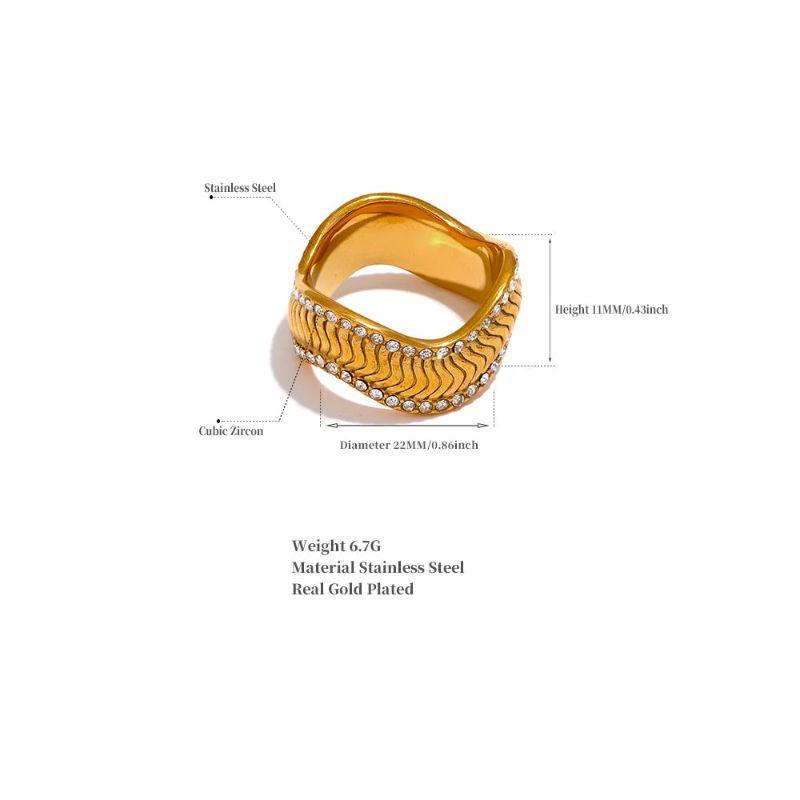 Geometric Zirconia Ring