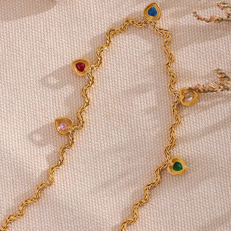 Colorful Heart Necklace
