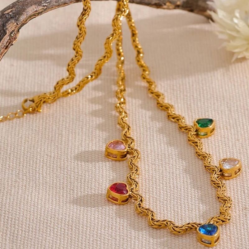 Colorful Heart Necklace