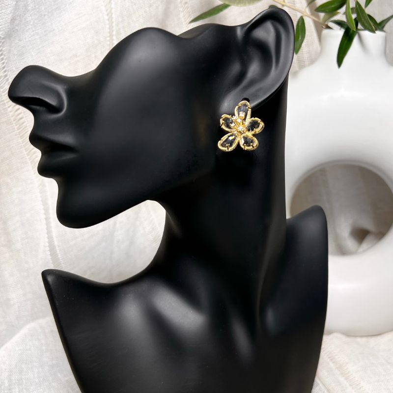 Halle Floral Cubic Zirconia Earrings
