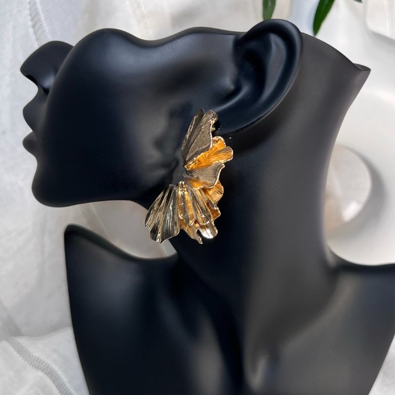 Bella Ruffled Statement Earrings
