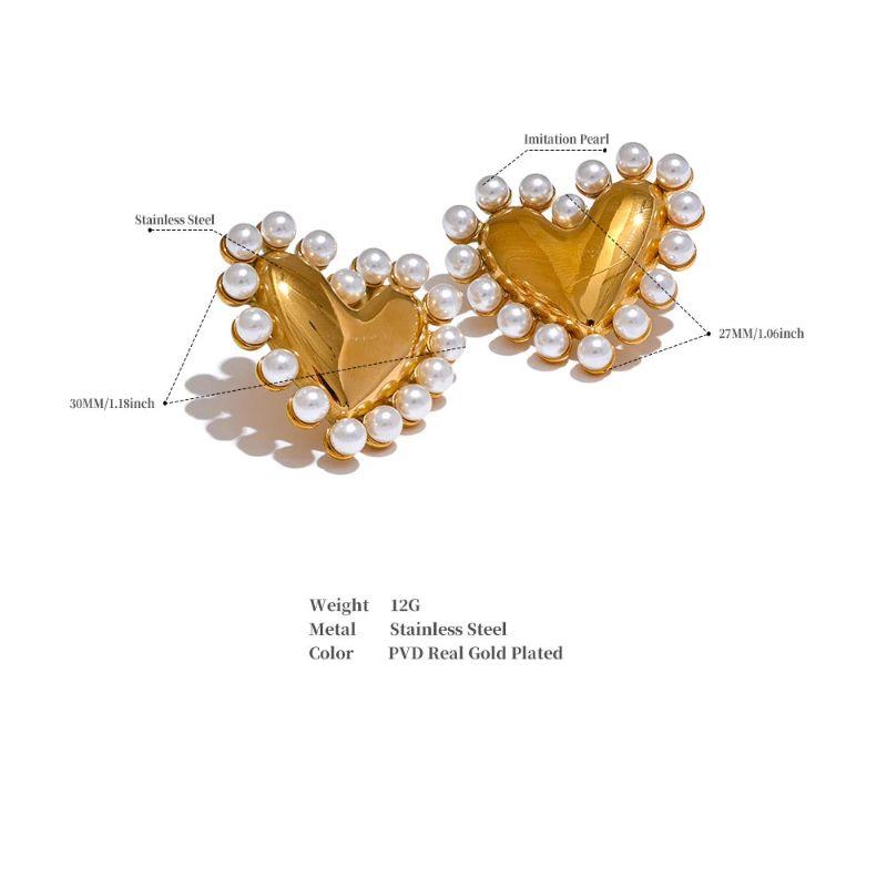 Pearl of Hearts Earrings