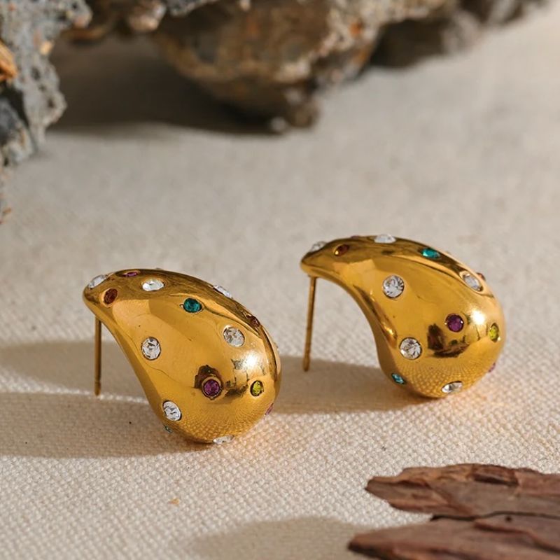 Teardrop Diamond Earrings