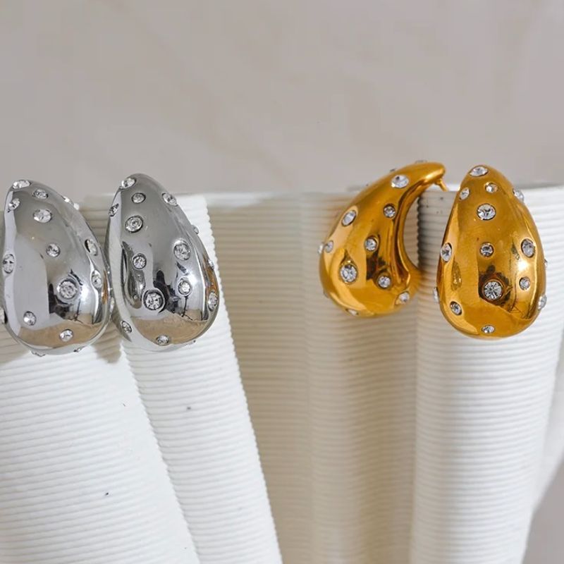 Teardrop Diamond Earrings