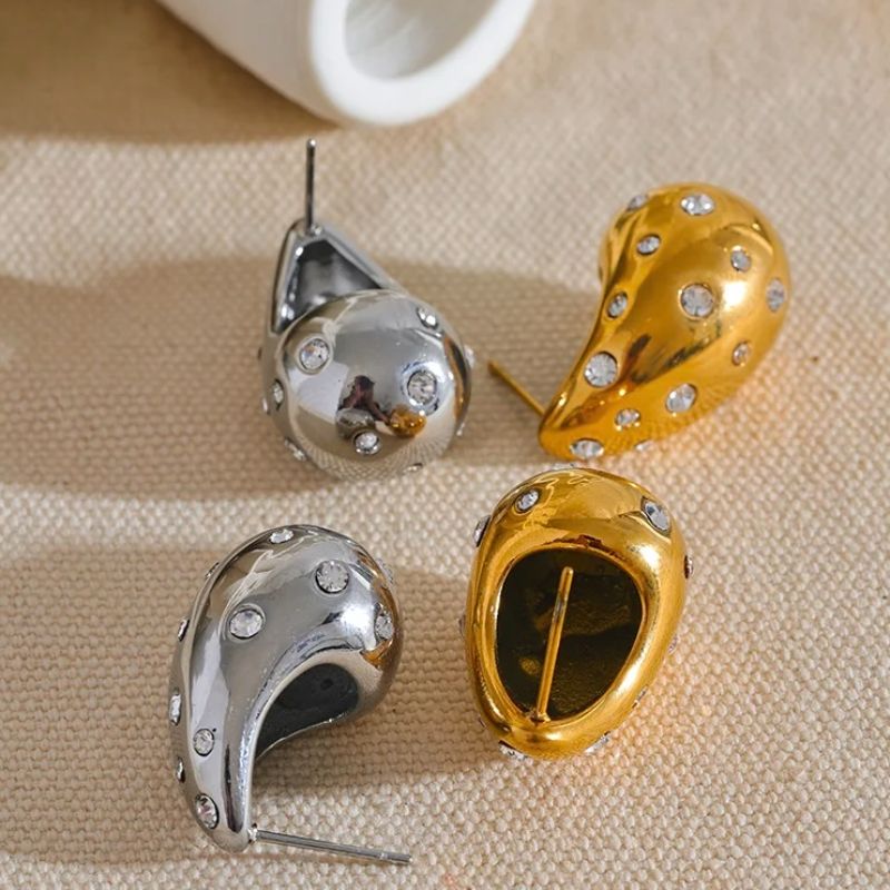 Teardrop Diamond Earrings
