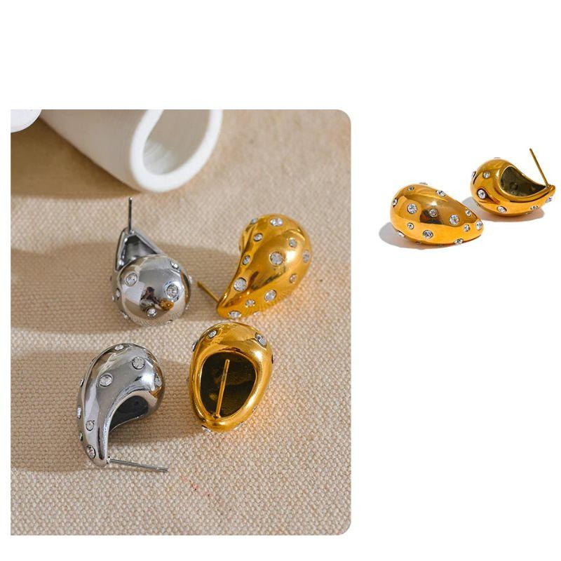Teardrop Diamond Earrings