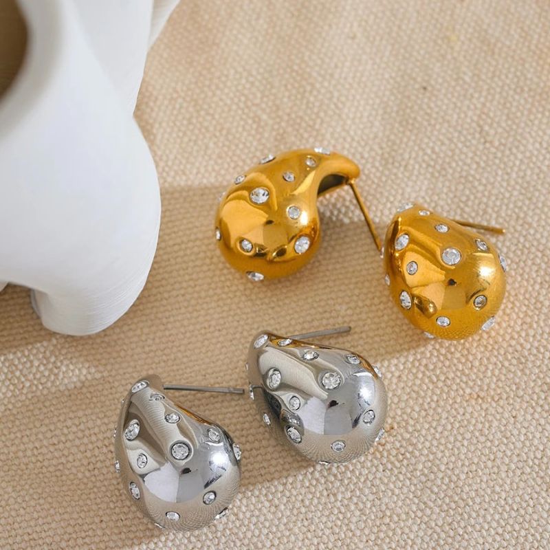 Teardrop Diamond Earrings