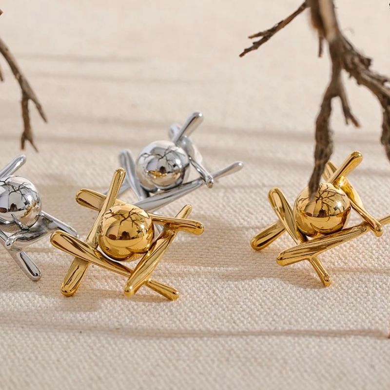 Hashtag Stud Earrings