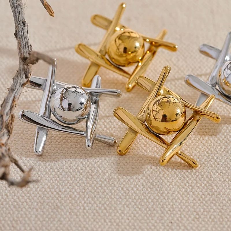 Hashtag Stud Earrings