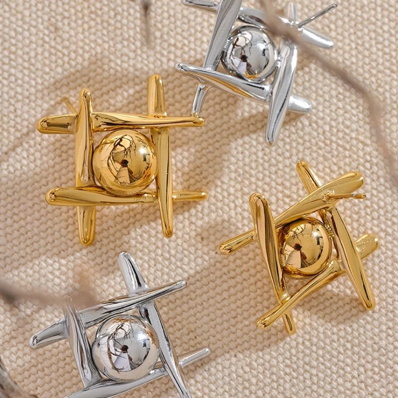Hashtag Stud Earrings